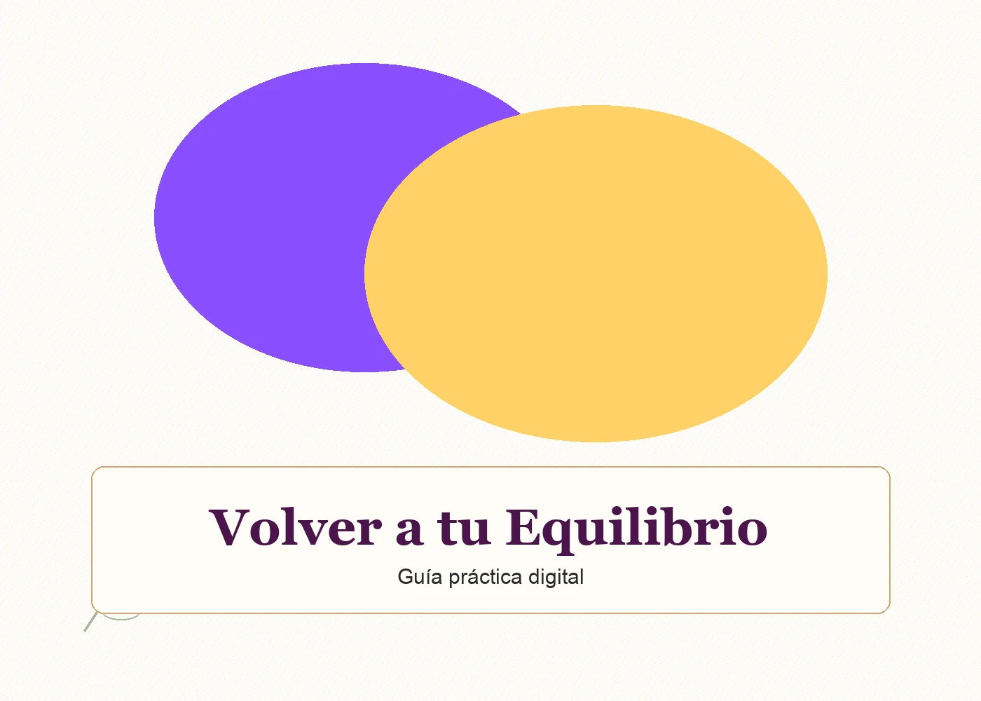 Imagen de Volver a tu Equilibrio